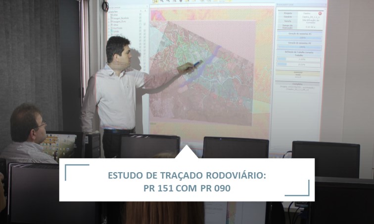 Estudo de traçado rodoviário: PR 151 com PR 090