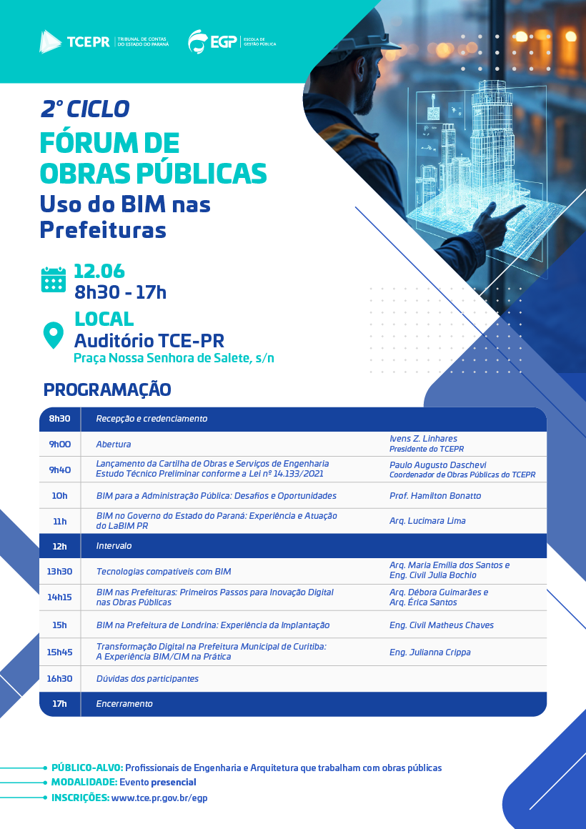 2º Ciclo Fórum BIM de Obras Públicas