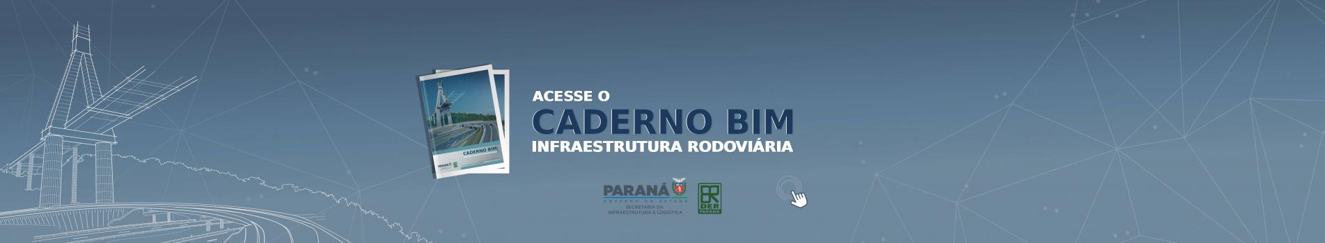 Banner Caderno BIM Infraestrutura Rodoviária