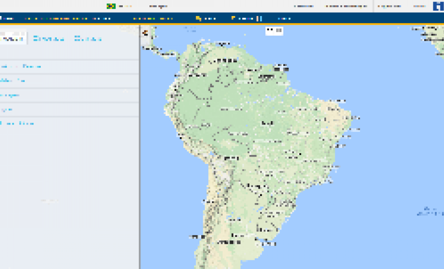 Portal de catálogo de imagens do INPE.