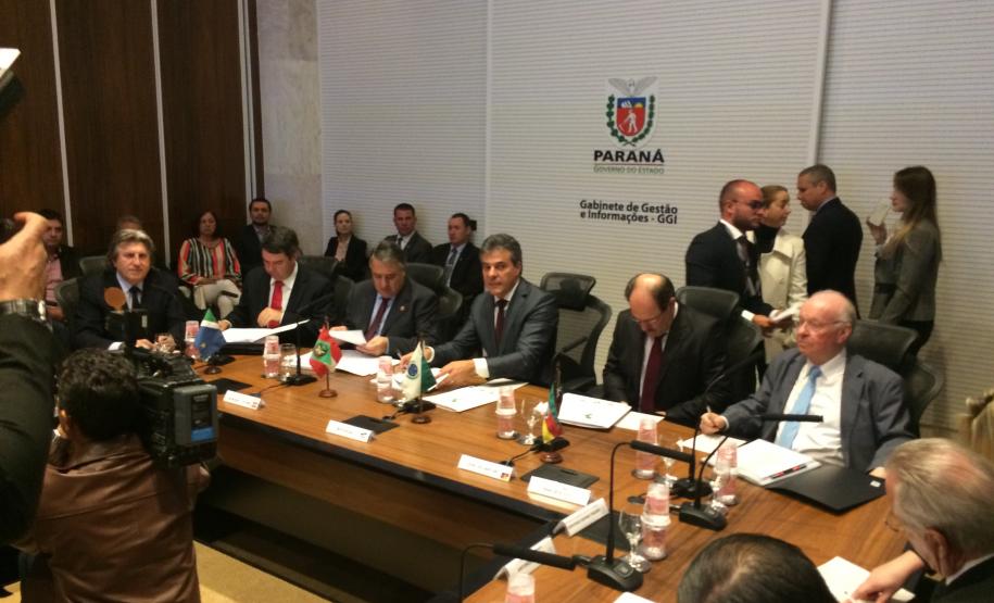 Apresentação do Plano de Fomento BIM aos governadores do Estado do Paraná, Santa Catarina, Rio Grande do Sul e Mato Grosso do Sul