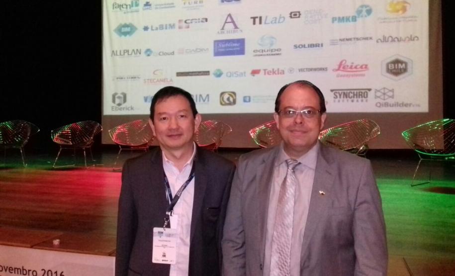 Sr. João Luiz Agner Regiani do BRDE e Eng. Lidio Sasaki - DGPO/SEIL PR