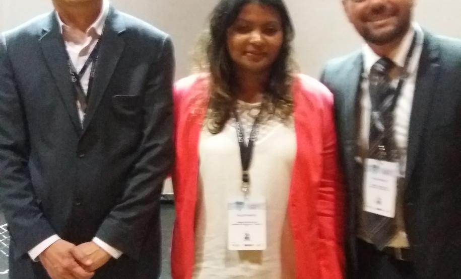 Eng. Lidio Sasaki, Arq. Lucimara Lima e Eng. Rafael Fernandes